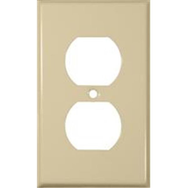 Doomsday Stainless Steel Metal Wall Plates 1 Gang Duplex Receptacle Ivory DO383906